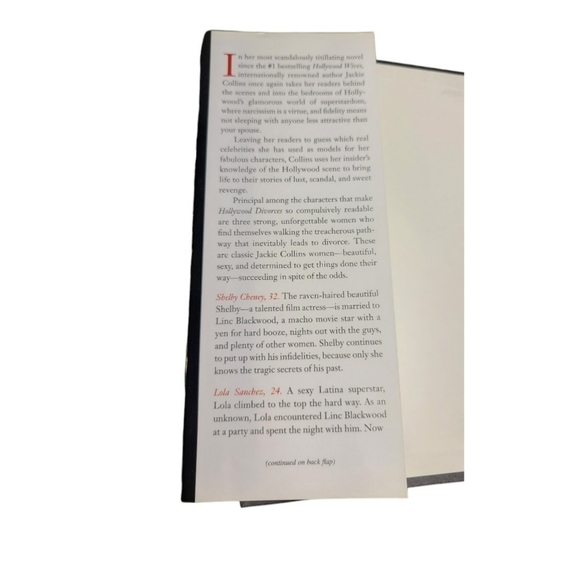 Jackie Collins Hollywood Divorces Hardcover Book - Picture 3 of 4